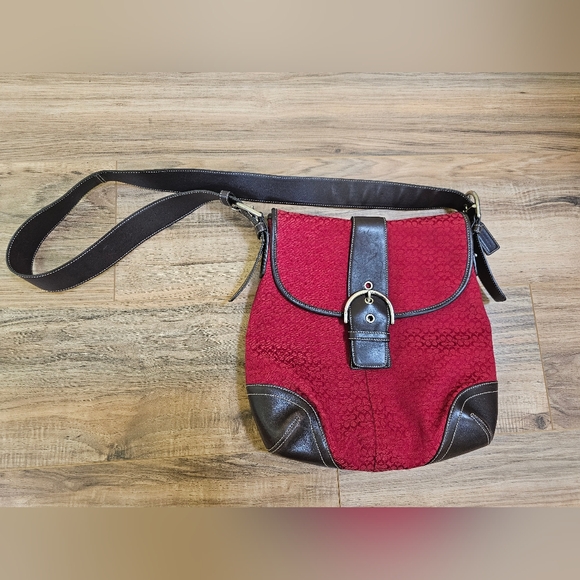 Coach Messenger Shoulder Bag Flap Jacquard Mini C Signature 6377 - Picture 1 of 17